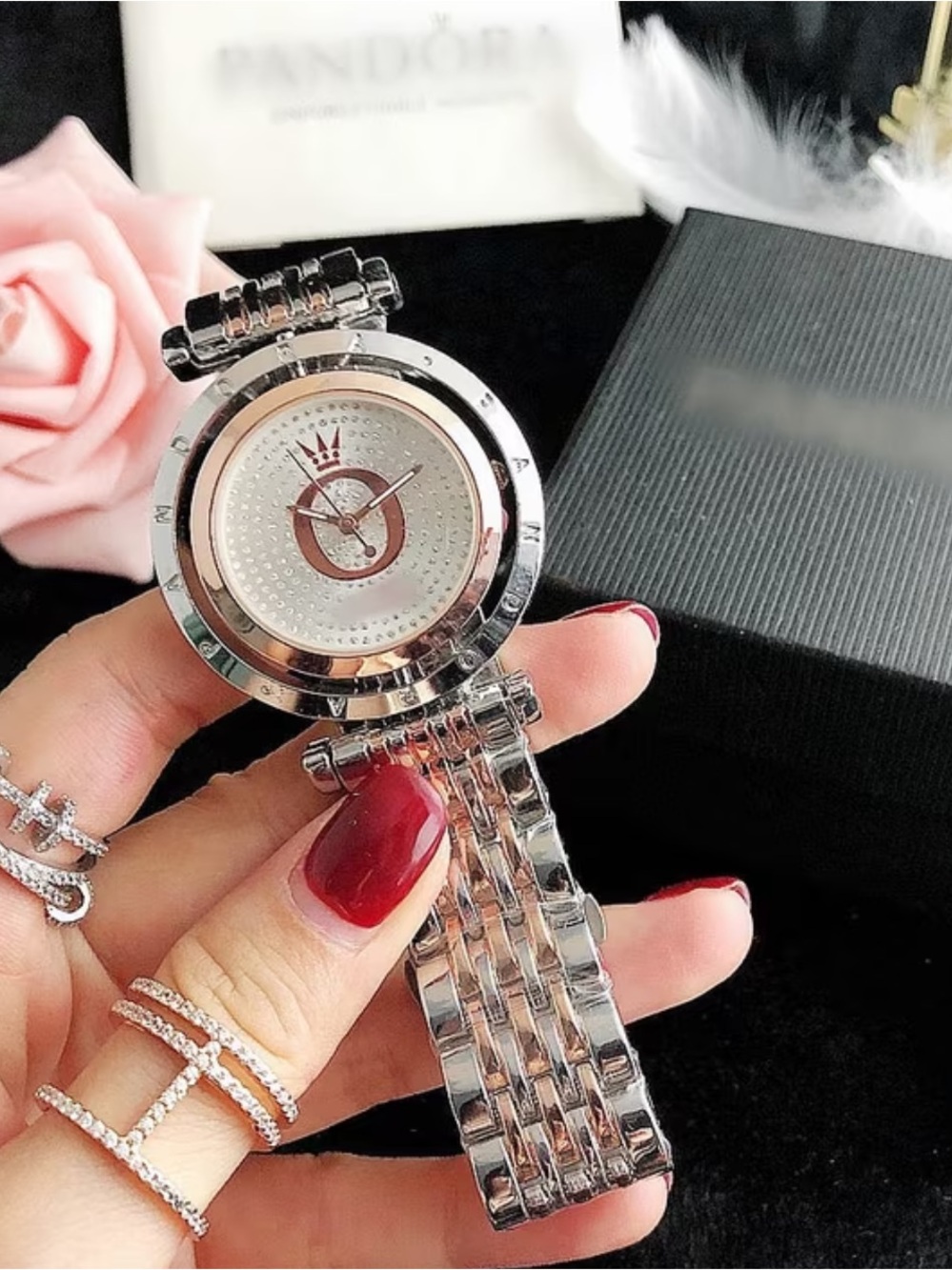 New Pandora Silver-Tone Women's Bracelet Watch - Silver